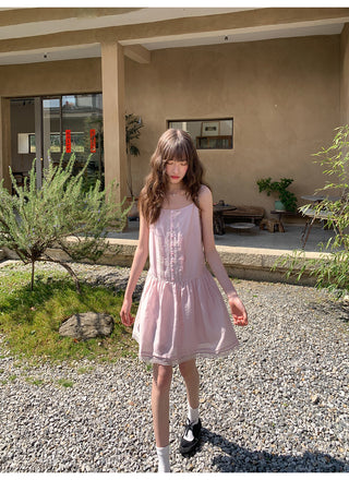 lace sling dress