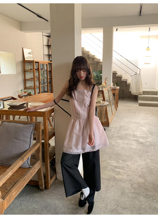 lace sling dress