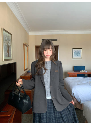 letter leather jacket