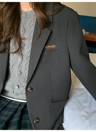 letter leather jacket