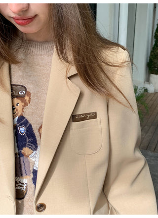 letter leather jacket