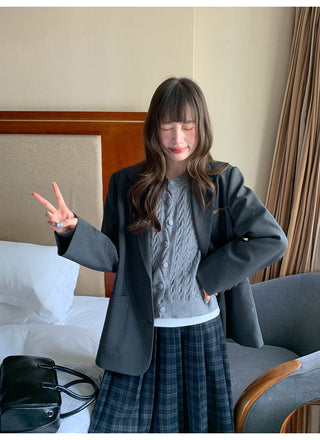 letter leather jacket