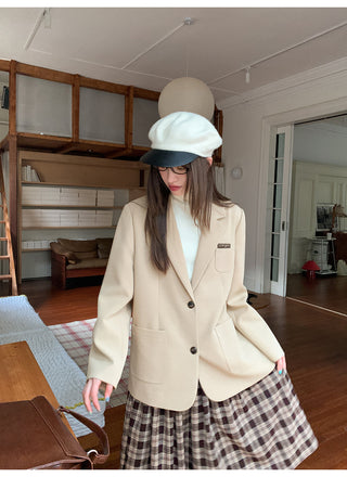 letter leather jacket