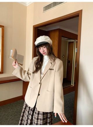 letter leather jacket