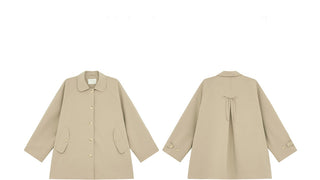 bow trench coat