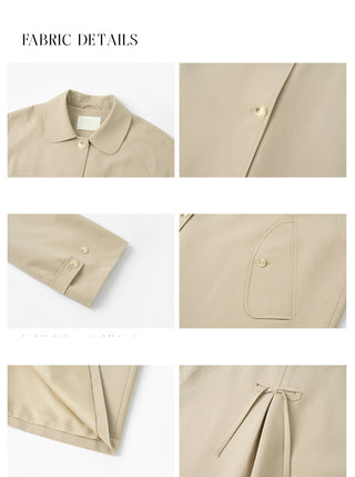 bow trench coat