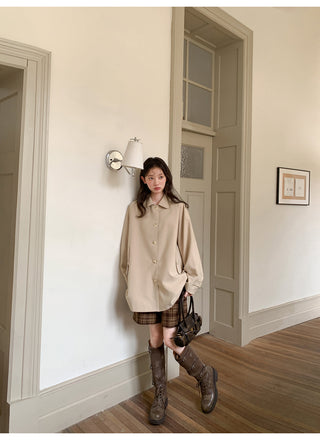 bow trench coat