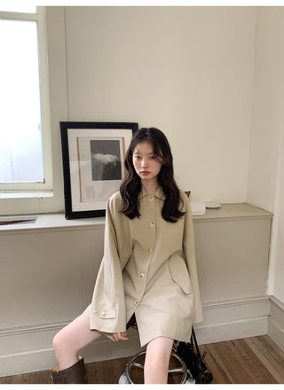bow trench coat