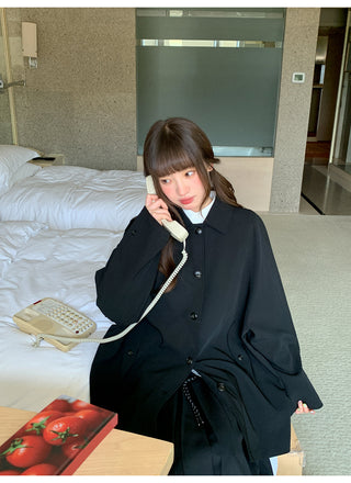 bow trench coat