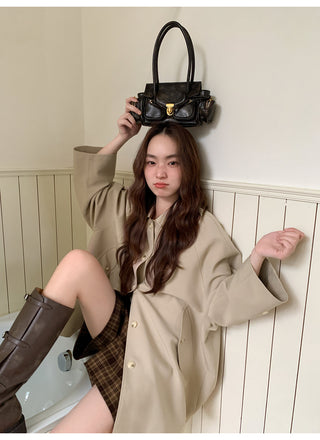 bow trench coat