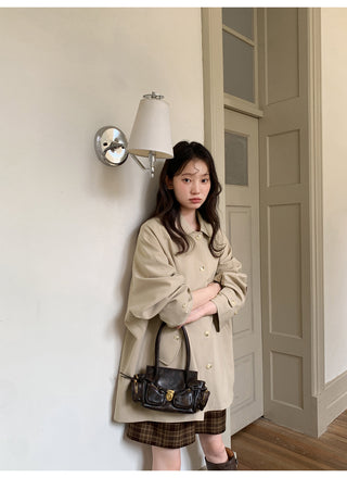 bow trench coat