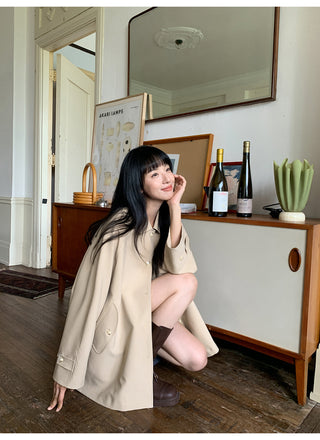 bow trench coat