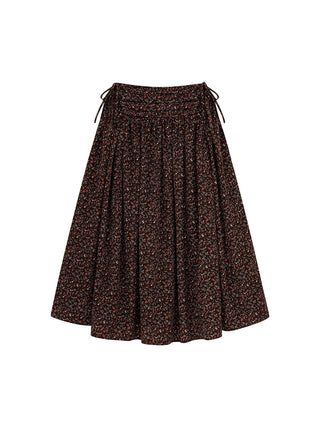 elastic floral skirt