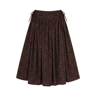 elastic floral skirt