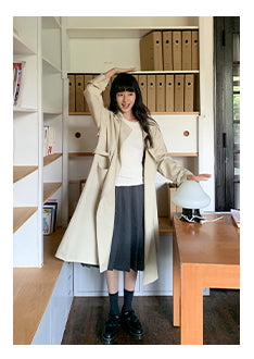 belted trench coat