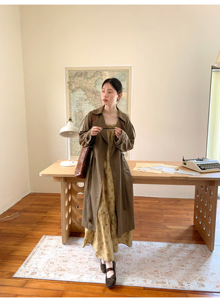 belted trench coat