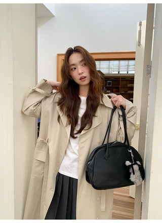 belted trench coat