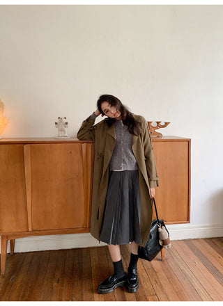 belted trench coat