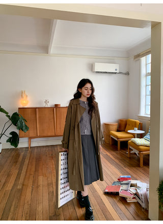 belted trench coat