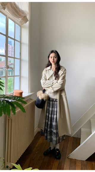belted trench coat