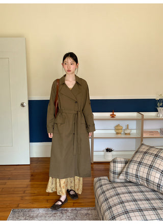 belted trench coat