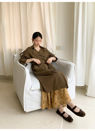belted trench coat