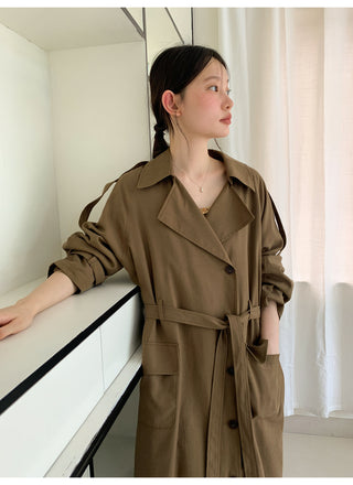 belted trench coat