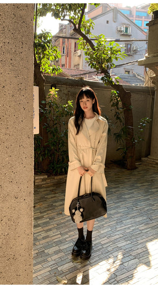 belted trench coat