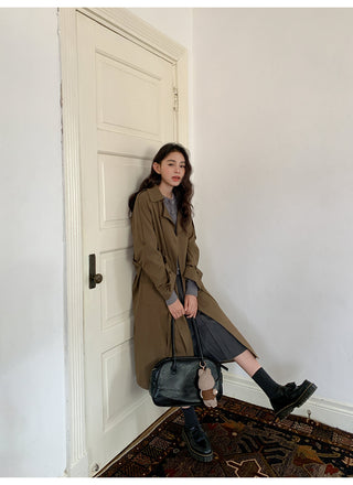 belted trench coat