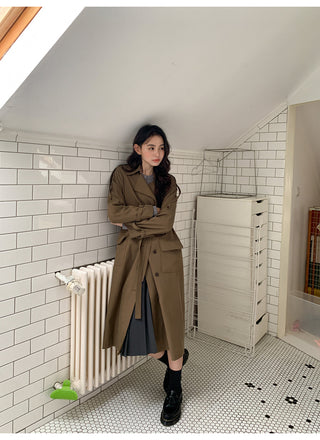 belted trench coat