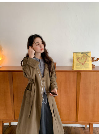 belted trench coat