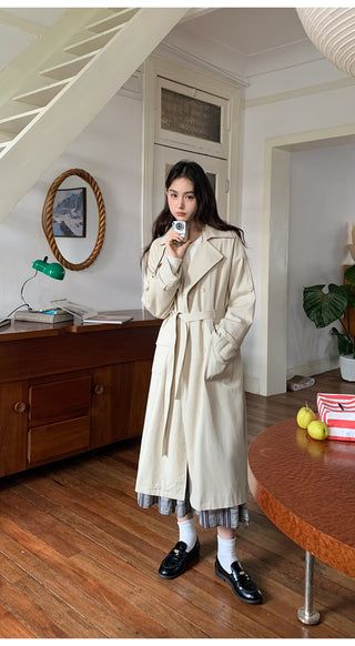 belted trench coat