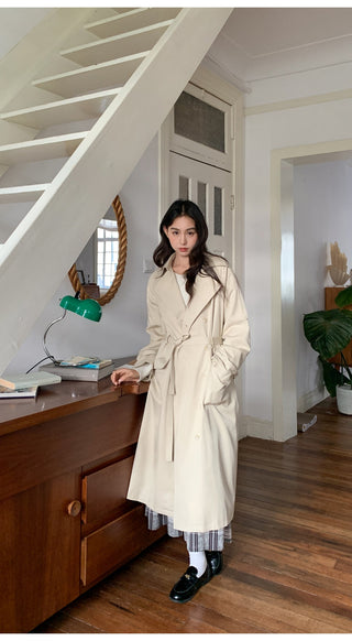 belted trench coat