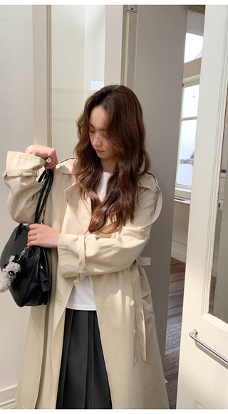 belted trench coat