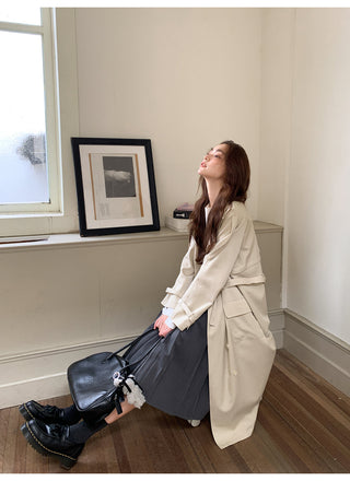 belted trench coat