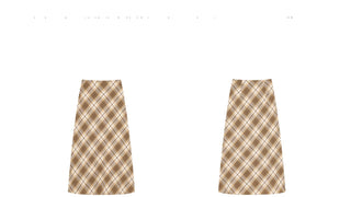 diagonal plaid skirt