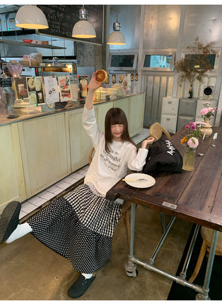polka dot cake skirt