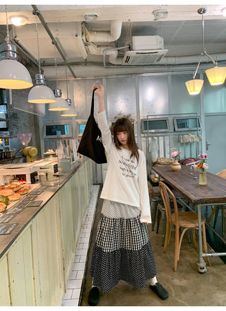 polka dot cake skirt