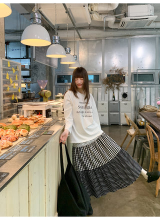 polka dot cake skirt