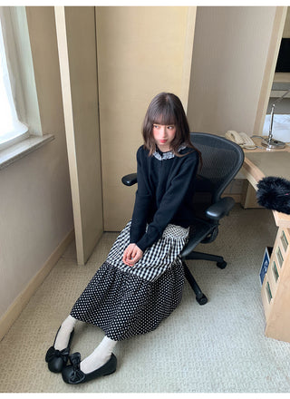 polka dot cake skirt