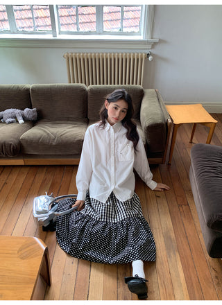 polka dot cake skirt