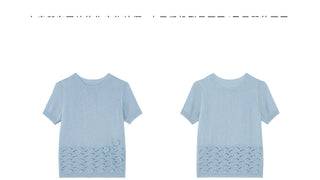 hollow flower knit