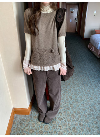 hollow flower knit