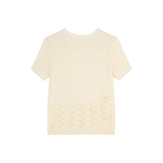 hollow flower knit