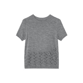 hollow flower knit