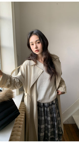 jacquard plaid skirt