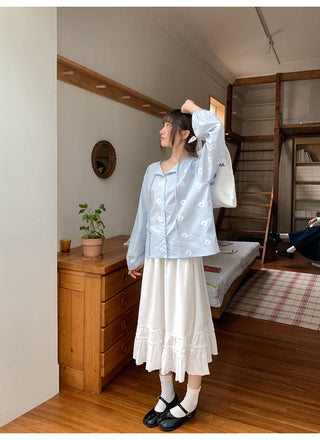 corduroy patchwork skirt
