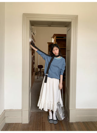 corduroy patchwork skirt