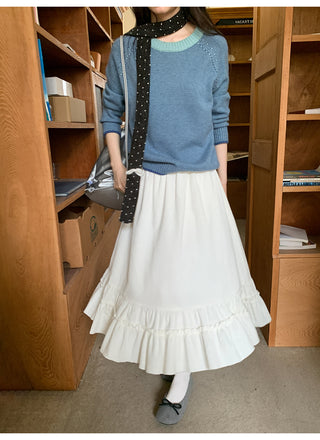 corduroy patchwork skirt
