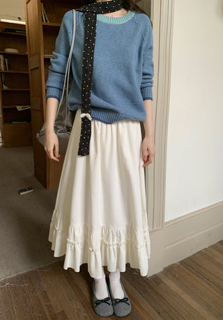 corduroy patchwork skirt